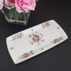 Minton Marlow Rectangular Sandwich Tray Bone China Trinket Vanity Serving Plate